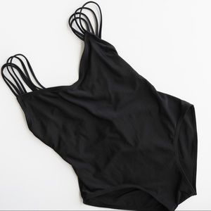 Black One-Piece Swimsuit